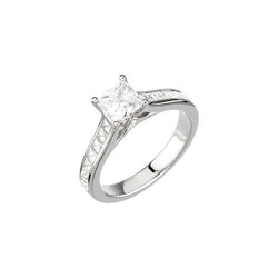 1.75 Carat Princess Diamond Anniversary Ring White Gold