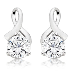 14K White Gold 3.80 Ct Round Cut Diamonds Ladies Drop Earrings New