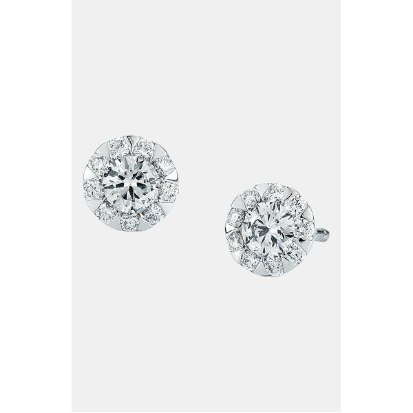 14K White Gold 4.00 Carats Brilliant Cut Diamonds Studs Earrings New Stud Earrings