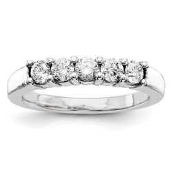 1 Carat Diamond Engagement Band White Gold 14K Women Jewelry