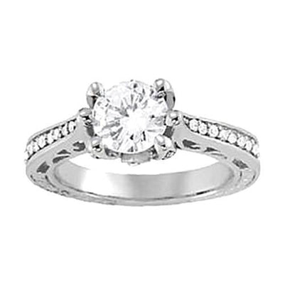 14K White Gold Approx. 1.23 Carat Diamond Ring Si1-Si2 Ring