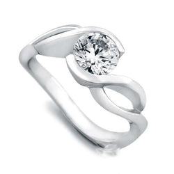 14K White Gold Round Cut 2.75 Ct Genuine Natural Earth Mined Diamond Engagement Ring New