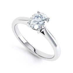 Gorgeous Solitaire Oval Cut Natural Earth Mined Diamond Wedding Ring 1.90 Carats New