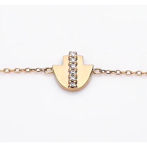 14K Yellow Gold Bracelet 0.30 Carats Jewelry Tennis Bracelet