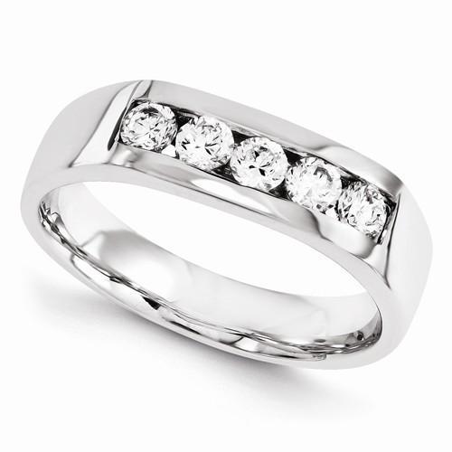 14Kw Diamond Band Mens Jewelry Band