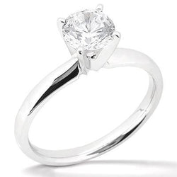 1.50 Carats Diamond Solitaire Ring White Gold Jewelry
