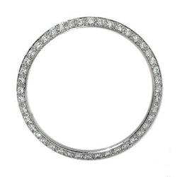 1.5 Ct Custom Diamond Bezel To Fit Rolex Or Date Women Watch