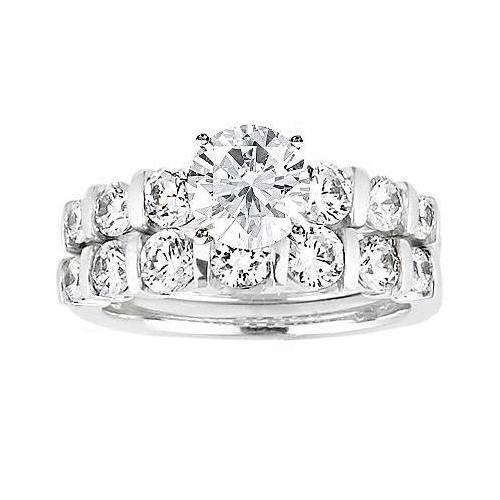 2.25 Ct. Diamonds Ring White Gold Engagement Set Diamond Ring Engagement Ring Set