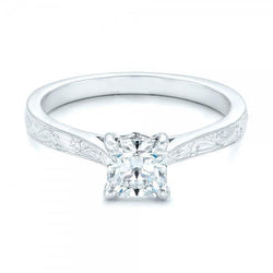 1.50 Ct Princess Cut Sparkling Natural Earth Mined Diamond Anniversary Solitaire Ring