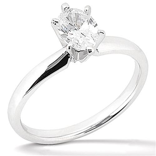    Sparkling Unique Lady’s Oval  Diamond Engagement Ring Solitaire Ring