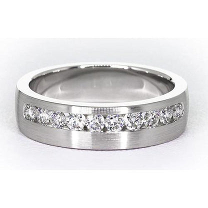 1.50 Carats Round Diamond Anniversary Band White Gold 14K Jewelry Band