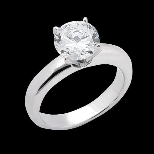 1.51 Arat E Vvs1 Diamond Solitaire Wedding Ring Solid Solitaire Ring