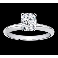 1.50 Carat Cushion Cut Solitaire Diamond Jewelry Ring