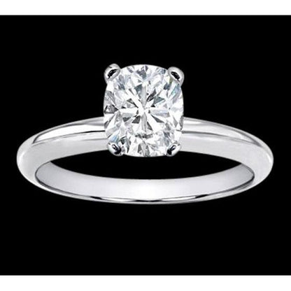 natural cushion diamond 1.50ct ring front view