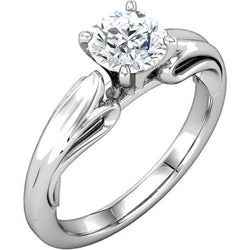 1.50 Carat Round Brilliant Diamond Solitaire Ring Prong Setting