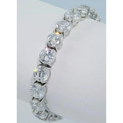 Real  15 Carat Diamond Tennis Bracelet