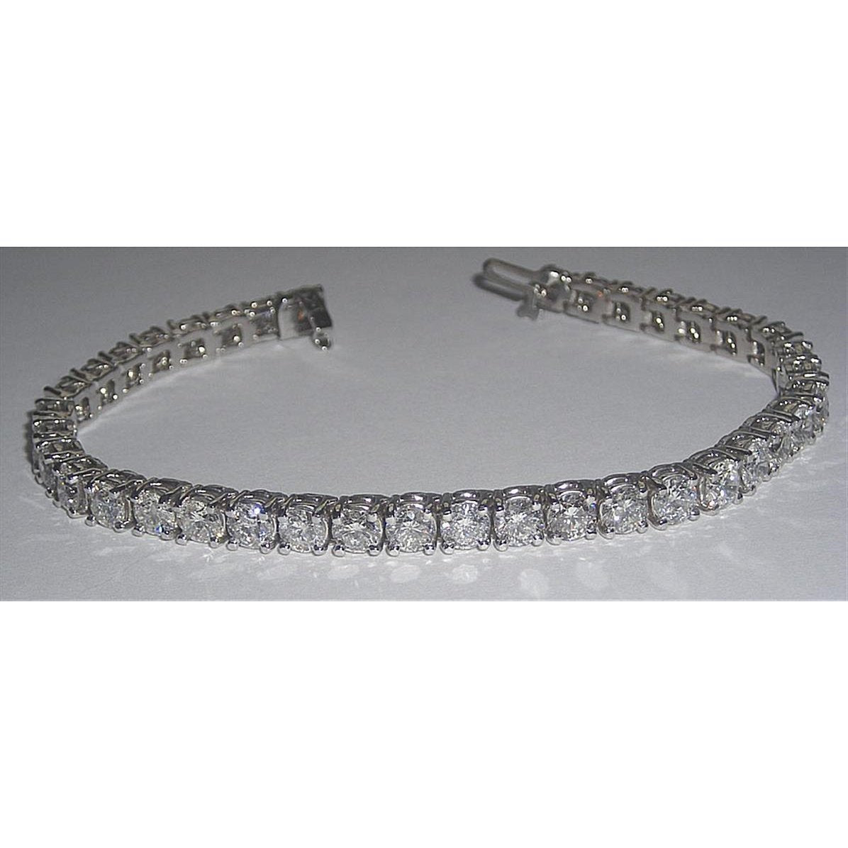 16.72 Ct. Lab Grown Diamond Tennis Bracelet Jewelry White Gold