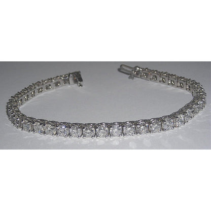 16.72 Ct. Lab Grown Diamond Tennis Bracelet Jewelry White Gold