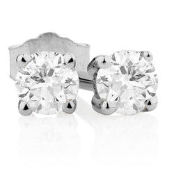 Natural Diamond Earring 1.60ct - White Gold 14K