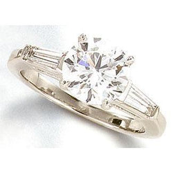 1.61 Ct. Diamonds Engagement Ring Jewelry Three Stone Gold