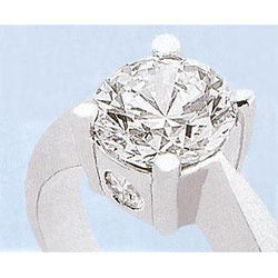 1.63 Ct Diamond Three Stone Engagement Ring New Jewelry