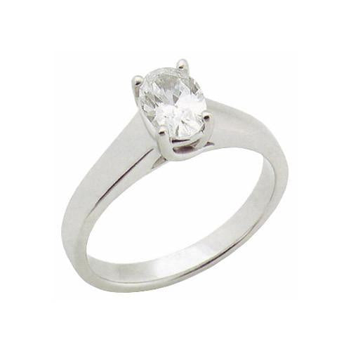  Sparkling New Style Lady’s Solitaire White Gold Diamond Ring 