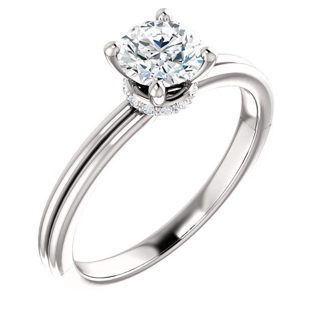 1.66 Carat Round Brilliant Diamonds Engagement Ring Engagement Ring