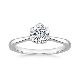 1.70 Ct Solitaire Sparkling Round Cut Diamond Wedding Ring White Gold