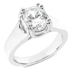 1.75 Carats Solitaire Oval Diamond Engagement Ring