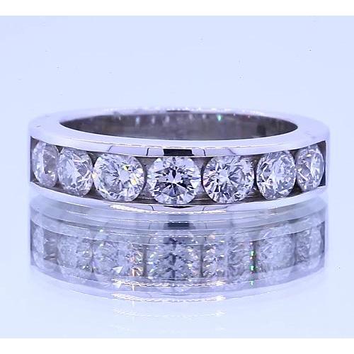1.75 Carats Round Diamond Anniversary Band Channel Set Band
