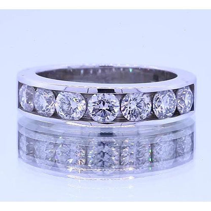 1.75 Carats Round Diamond Anniversary Band Channel Set Band