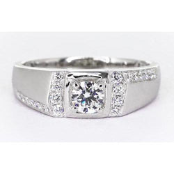 1.75 Carats Round Diamond Anniversary Ring White Gold 10K