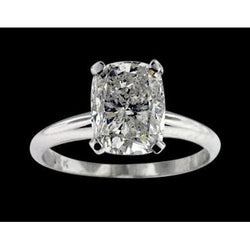 1.75 Ct. Cushion Diamond Solitaire Ring White Gold