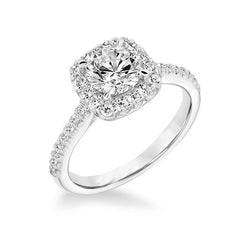 Natural  Diamond Engagement Halo Ring 1.85 Carats