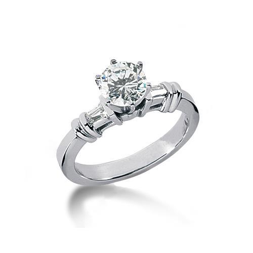 1.85 Ct. Diamonds Anniversary Ring 3 Stone Gold Ring Three Stone Ring