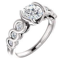 1.86 Ct. Round Brilliant Natural Earth Mined Diamonds Wedding Anniversary Ring