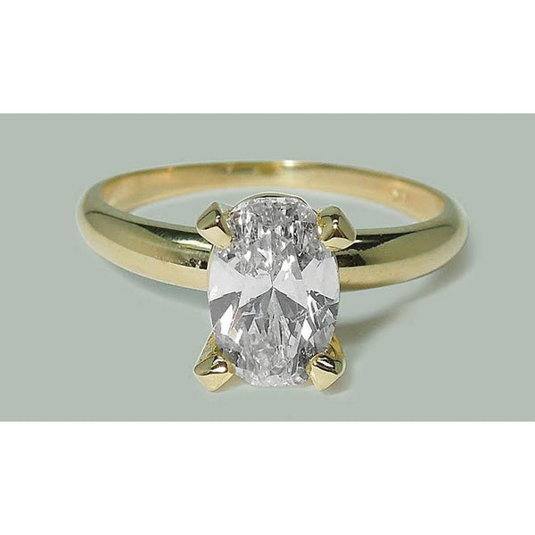 Fancy Wedding Engagement White Gold Diamond Solitaire Ring 