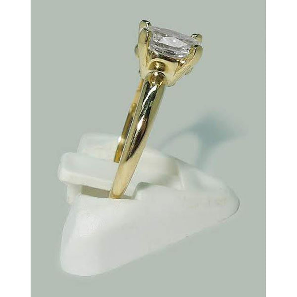 Yellopw Fancy Wedding Engagement White Gold Diamond Solitaire Ring 