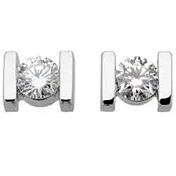 1 Carat Round Brilliant Cut Diamond Stud Women Earrings