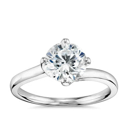 1 Carat Round Cut Solitaire Diamond Wedding Lady Ring 4 Prongs