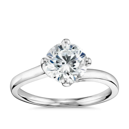 1 Carat Round Cut Solitaire Diamond Wedding Ring 