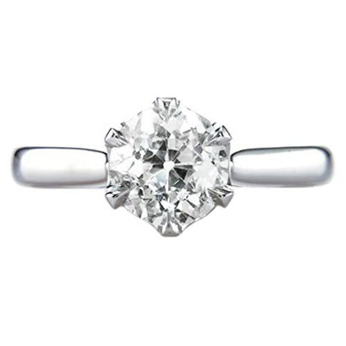 New High Quality Wedding Solitaire White Gold Diamond Anniversary Ring 