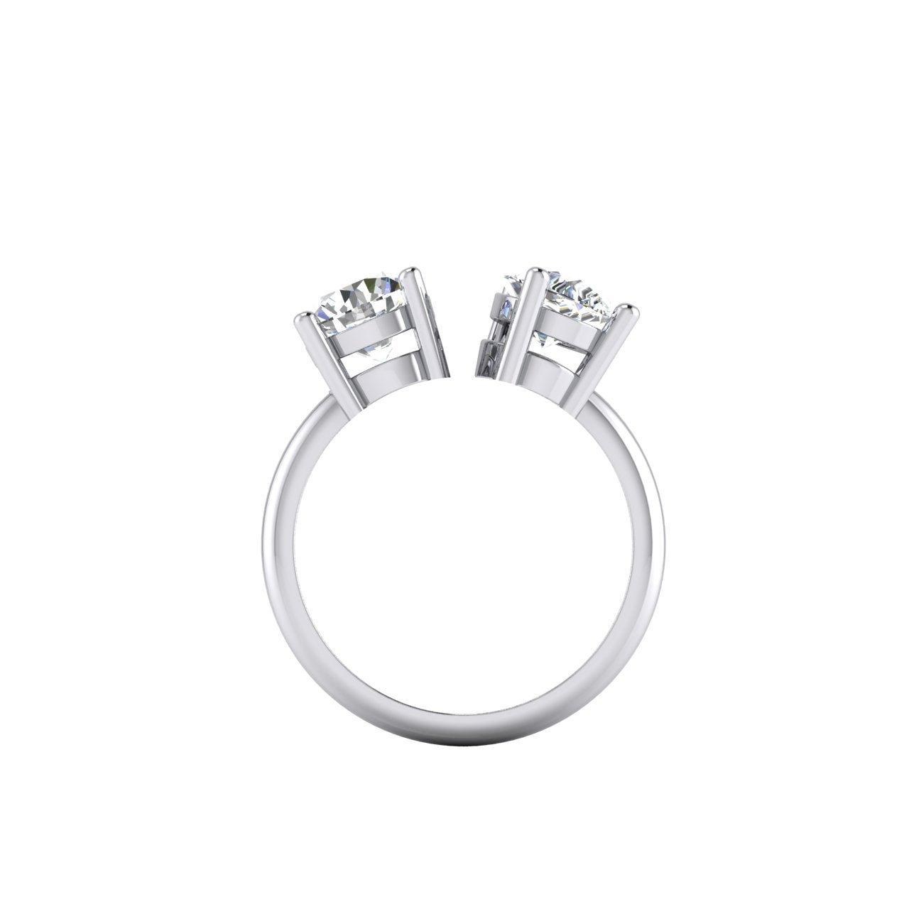  Unique Style White Sparkling Engagement White gold  Diamond Ring 