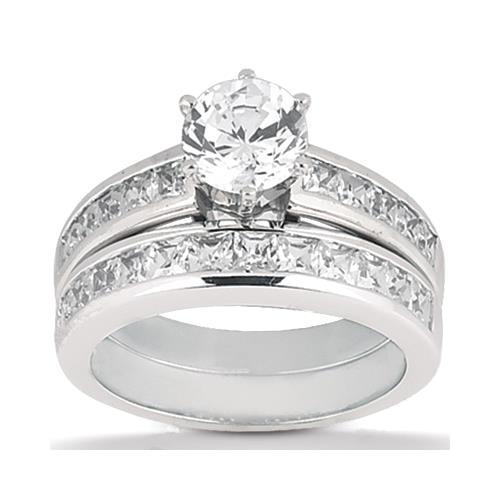 2.85 Carat Diamonds Engagement Ring Set Engagement Ring Set