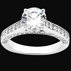 2.01 Carat Diamonds Ring With Accents Jewelry White Gold