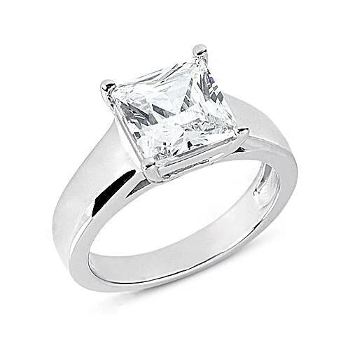 Princess Diamond Solitaire Engagement Ring