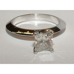 2 Carat Princess Natural Earth Mined Diamond Solitaire Wedding Ring