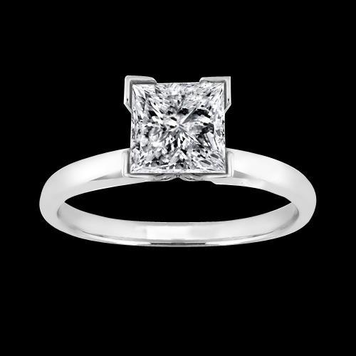 Princess Diamond Solitaire Wedding Ring