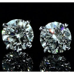2 Carat Stud Diamond Earrings