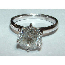 2.01 Carat Round Diamond Solitaire Fancy Engagement Ring